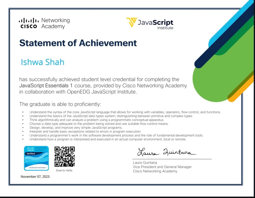 Certificate